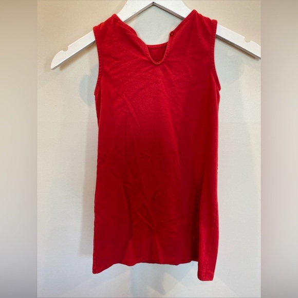 Vintage Disney Minnie Mouse Fanny Pack Dress Girls 6/6x Red Sleeveless - Picture 4 of 6